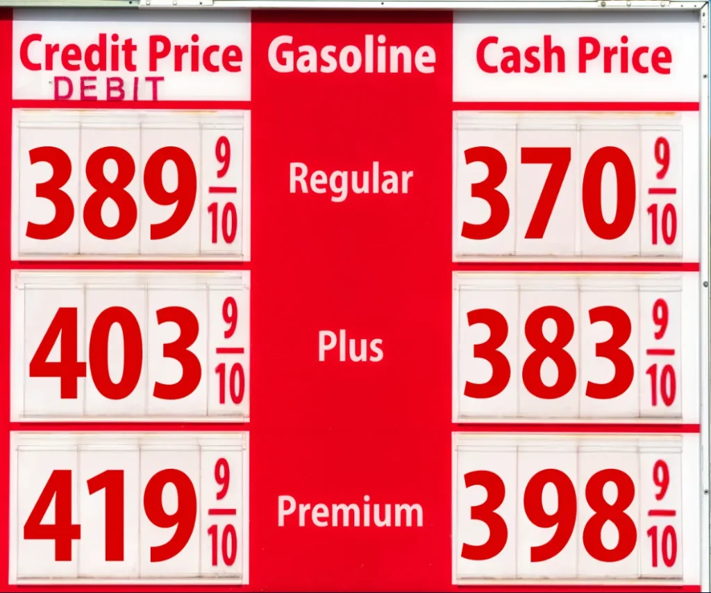 cash discount chart - process point