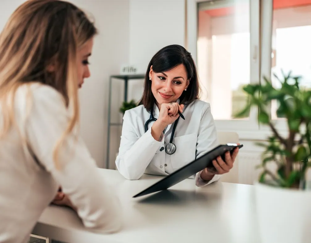 doctor consulting with a patient